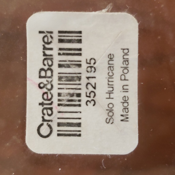 CRATE&BARREL Glass Hurricane Candle Holder Vase - Picture 8 of 8